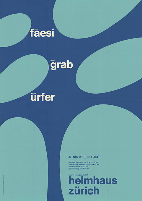 Ernst Faesi, Walter Grab, Werner Urfer, Helmhaus Zürich