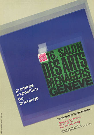 16ᵉ Salon des Arts ménagers, Palais des Expositions, Genève