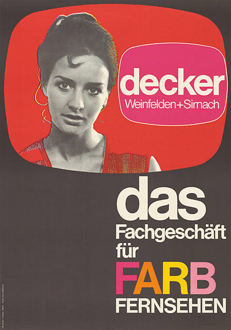 Decker, Das Fachgeschäft für Farbfernsehen