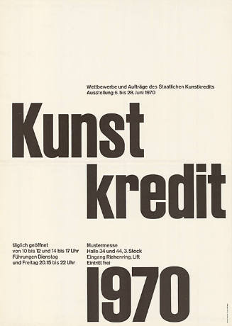 Kunstkredit 1970, Mustermesse, Basel