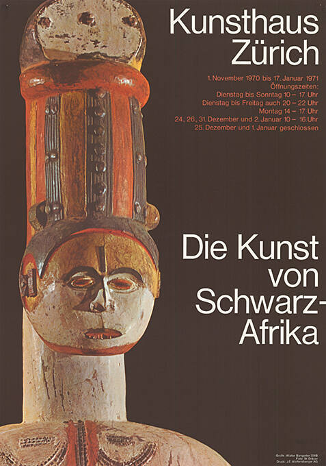 Die Kunst von Schwarz-Afrika, Kunsthaus Zürich