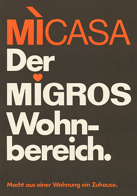 Micasa, Der Migros Wohnbereich.