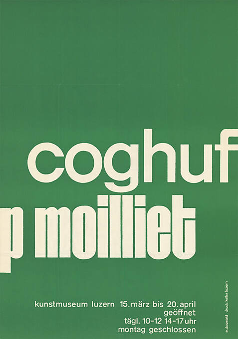 Coghuf, P. Moilliet, Kunstmuseum Luzern