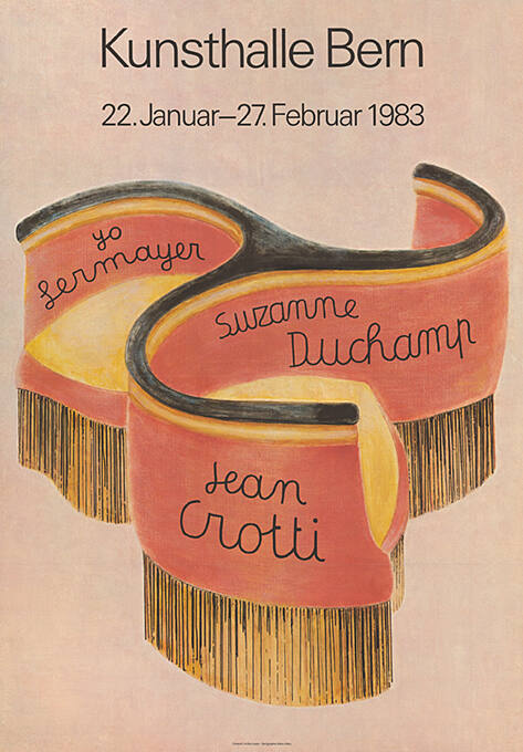 Yo Sermayer, Suzanne Duchamp, Jean Crotti, Kunsthalle Bern