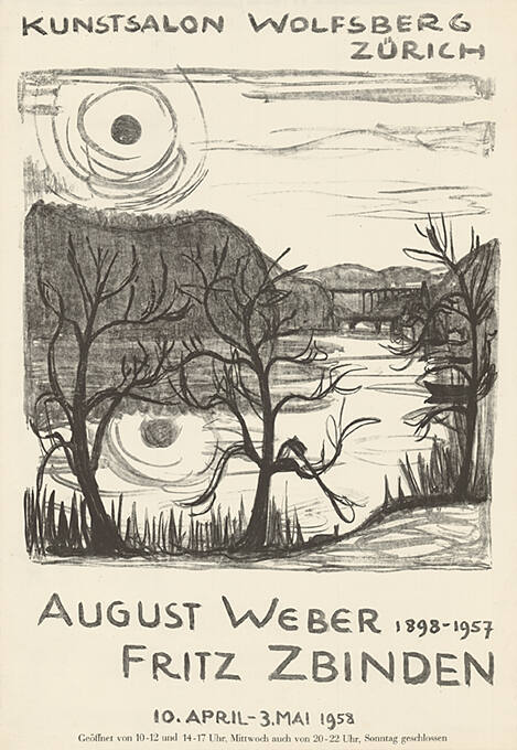 August Weber 1897–1957, Fritz Zbinden, Kunstsalon Wolfsberg, Zürich