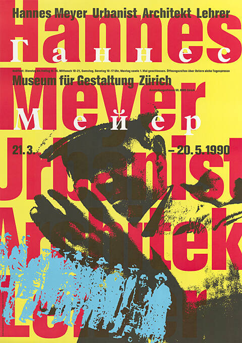 Hannes Meyer, Urbanist Architekt Lehrer, Museum für Gestaltung Zürich