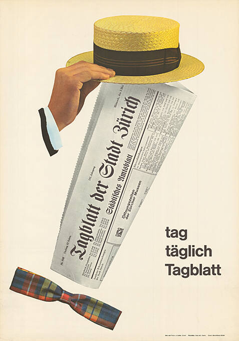 Tagblatt der Stadt Zürich, Tag, täglich, Tagblatt