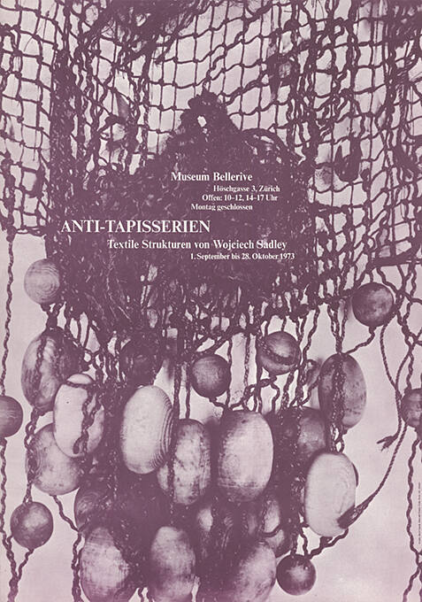 Anti-Tapisserien, Textile Strukturen von Wojciech Sadley, Museum Bellerive