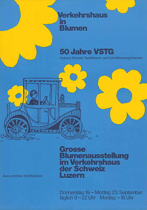 Verkehrshaus in Blumen, 50 Jahre VSTG, Grosse Blumenausstellung im Verkehrshaus der Schweiz, Luzern