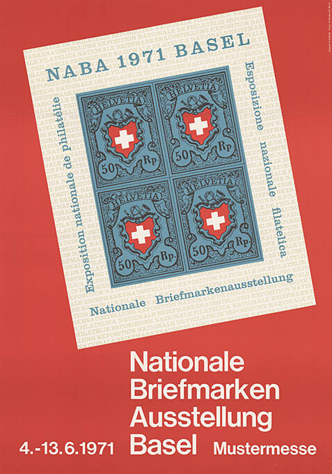 NABA 1971 Basel, Nationale Briefmarkenausstellung Basel, Mustermesse