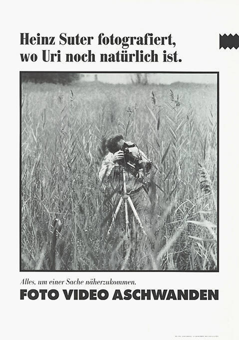 Heinz Suter fotografiert, wo Uri noch natürlich ist. Foto Video Aschwanden