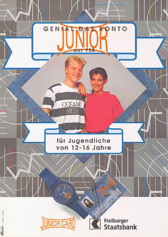 Genial das Konto Junior der FSB, für Jugendliche von 12-16 Jahre, Freiburger Staatsbank