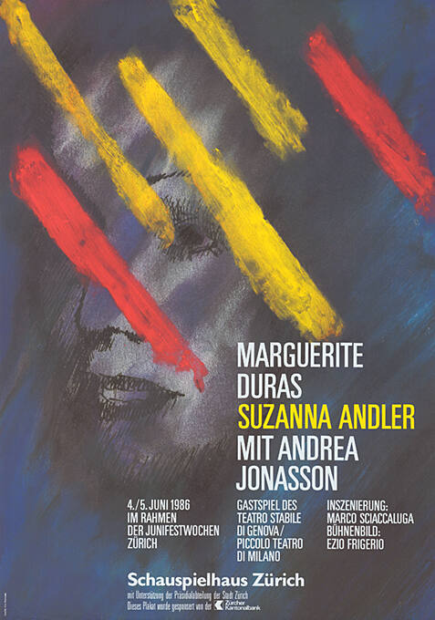 Marguerite Duras, Suzanna Andler, Schauspielhaus Zürich