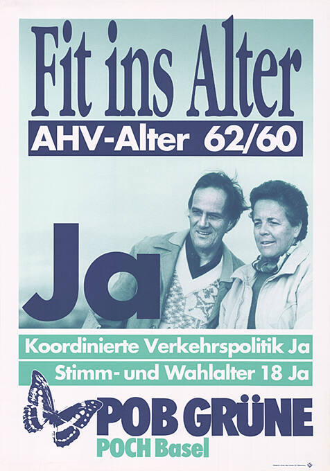 Fit ins Alter, AHV-Alter 62/60, Ja, POB Grüne, POCH Basel