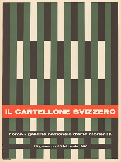 Il cartellone svizzero, Galleria Nazionale d’arte moderna, Roma