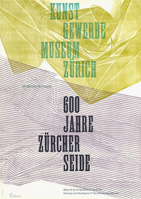 600 Jahre Zürcher Seide, Kunstgewerbemuseum Zürich