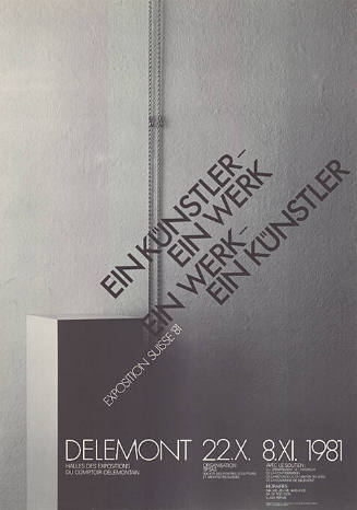 Ein Künstler – ein Werk, Ein Werk – ein Künstler, Expositions Suisses ’81, Delémont