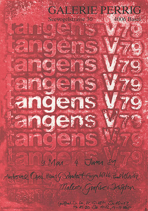 Tangens V79, Galerie Perrig, Basel