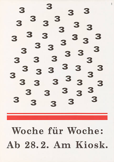 3, Woche für Woche: Ab 28.2. Am Kiosk.