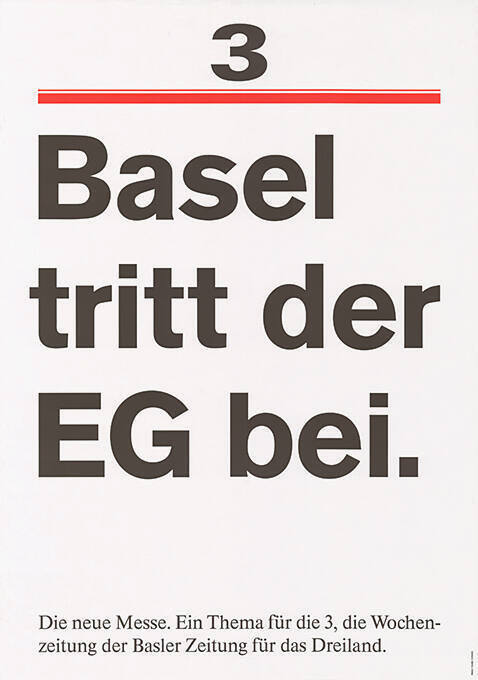 3, Basel tritt der EG bei.