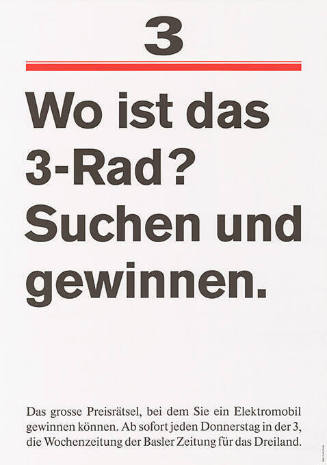 3, Wo ist das 3-Rad? Suchen und gewinnen.