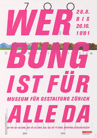 Werbung ist für alle da, Museum für Gestaltung Zürich