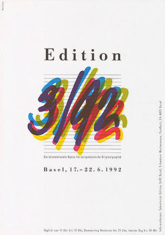 Edition 3/92, Die internationale Messe für zeitgenössische Originalgrafik, Basel