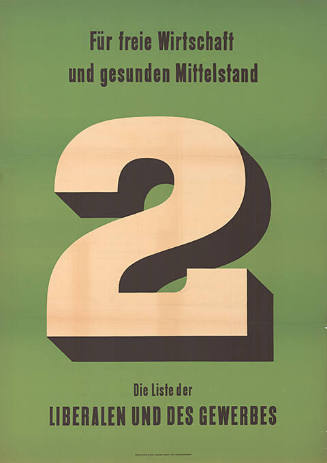 Für freie Wirtschaft und gesunden Mittelstand, 2, Die Liste der Liberalen und des Gewerbes