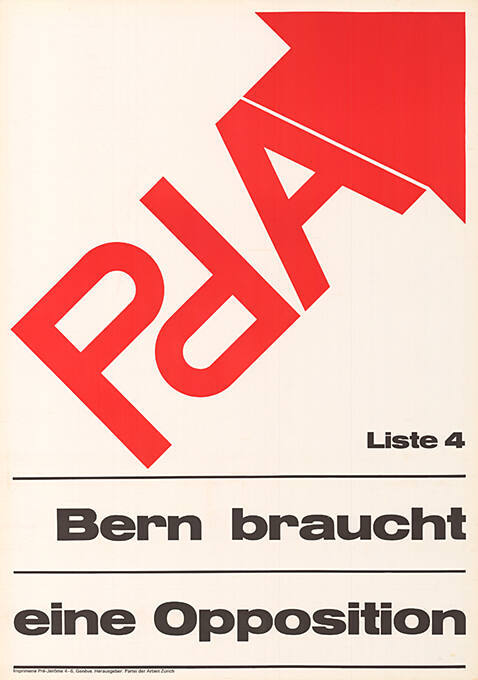 PdA, Liste 4, Bern braucht eine Opposition