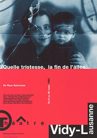 Quelle tristesse, la fin de l’allée…, Rezo Gabriadze, Théâtre Vidy, Lausanne