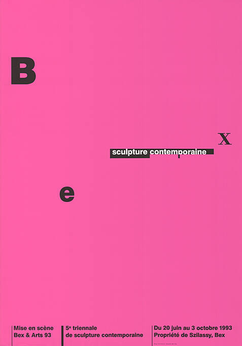 Sculpture contemporaine, Bex