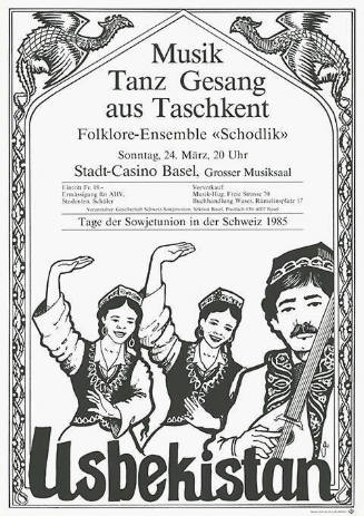 Usbekistan, Musik Tanz Gesang aus Taschkent, Stadt-Casino Basel