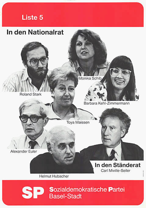 Liste 5, In den Nationalrat, In den Ständerat, SP