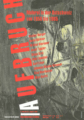Aufbruch, Malerei in der Ostschweiz von 1950 bis 1965, Kunstmuseum St. Gallen