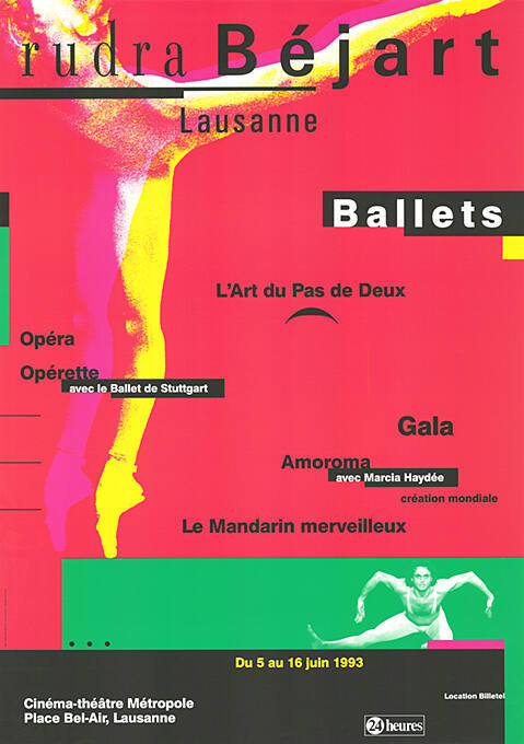 Rudra Béjart, Lausanne, Ballets, L’Art du Pas de Deux, Cinéma-théâtre Métropole