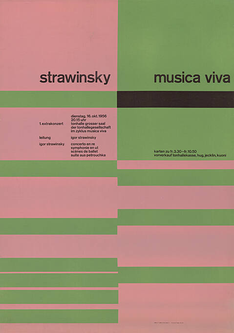 Strawinsky, Musica viva, Tonhalle, Grosser Saal