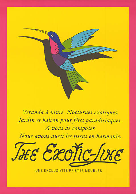 The Exotic-Line, une exclusivité Pfister Meubles