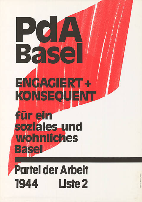 PdA Basel, engagiert + konsequent für ein soziales und wohnliches Basel