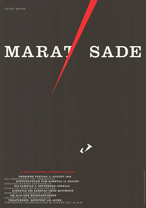 Marat/Sade, Peter Weiss, 13. Schaffhauser Sommertheater