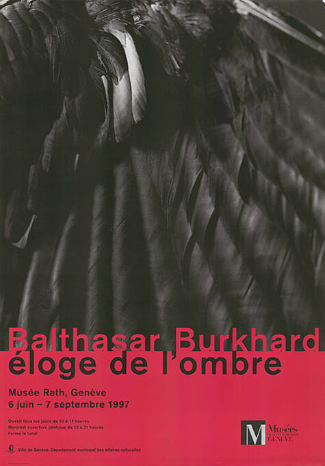 Balthasar Burkhard, Éloge de l’ombre, Musée Rath, Genève