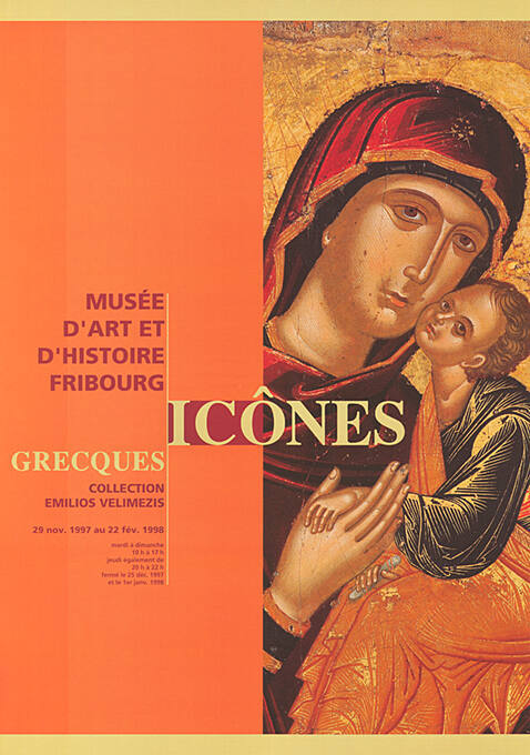 Icônes grecques, Collection Emilios Velimezis, Musée d’art et d’histoire Fribourg