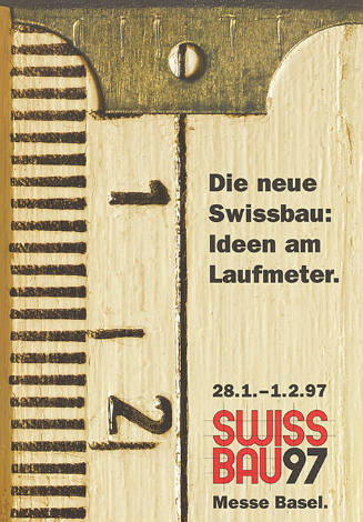 Die neue Swissbau: Ideen am Laufmeter. Swissbau 97, Messe Basel