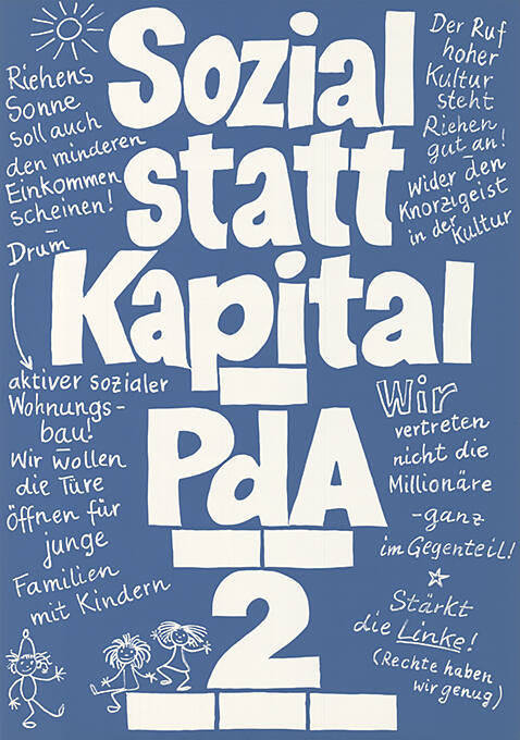 Sozial statt Kapital, PdA, 2