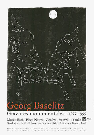 Georg Baselitz, Gravures monumentales, Musée Rath Genève