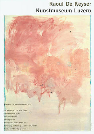 Raoul De Keyser, Kunstmuseum Luzern