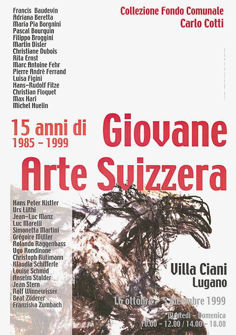 Giovane Arte Svizzera, 1985–1999, Villa Ciani, Lugano