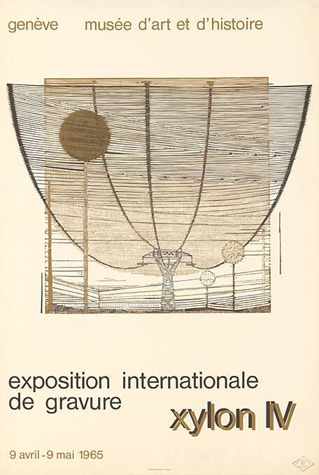 Xylon IV, Exposition Internationale de gravure, Musée d’Art et d’Histoire, Genève