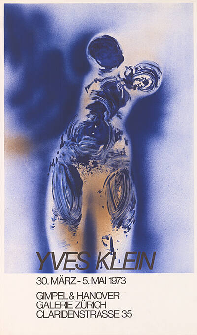 Yves Klein, Gimpel & Hanover Galerie, Zürich