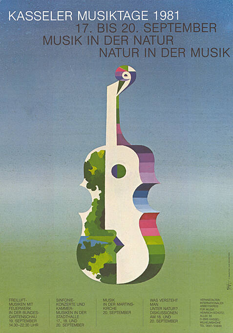 Kasseler Musiktage 1981, Musik in der Natur, Natur in der Musik