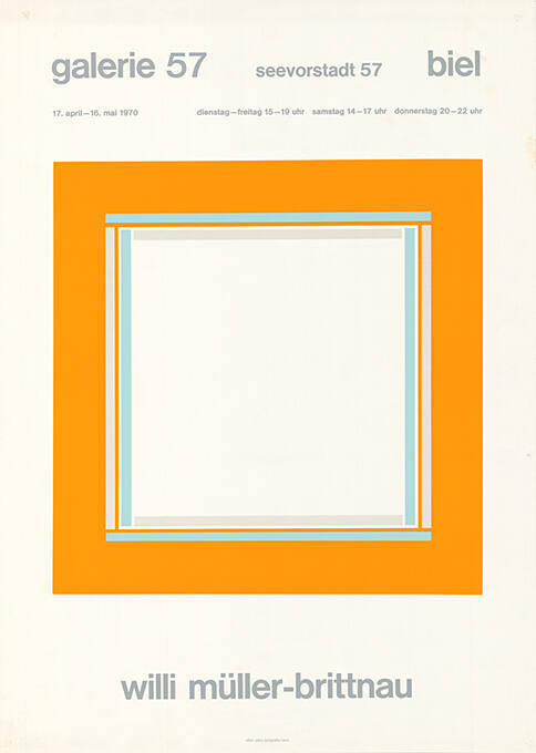 Willi Müller-Brittnau, Galerie 57, Biel